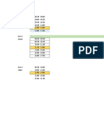 Rundown Inhose 3 Hari