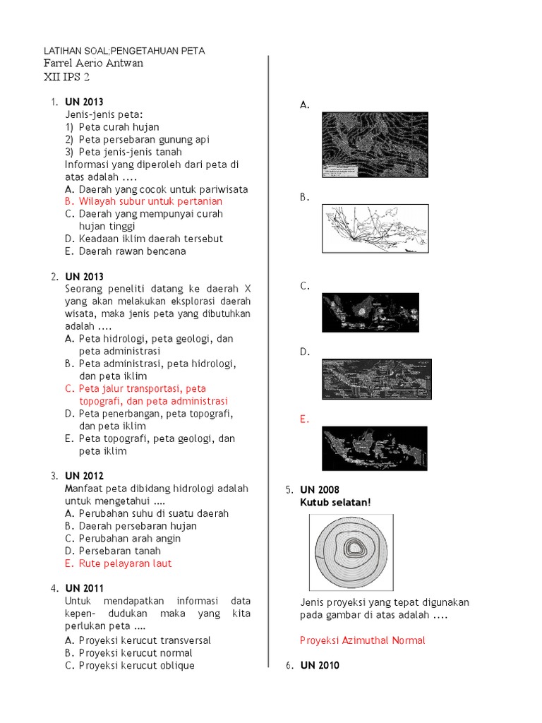 Latihan Soal Peta Pdf