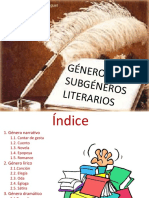 Presentacion Generos y Subgenero Literarios (1)