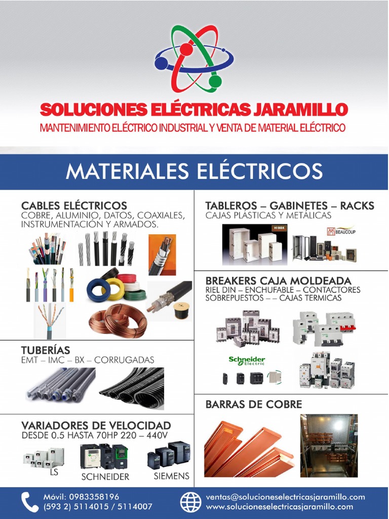 Material Electrico, Cátalogo