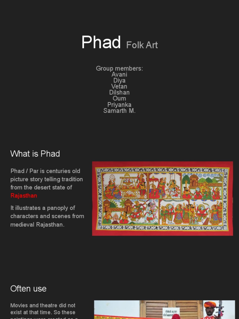 An Exploration of Phad Folk Art Traditions, Techniques, Stories and