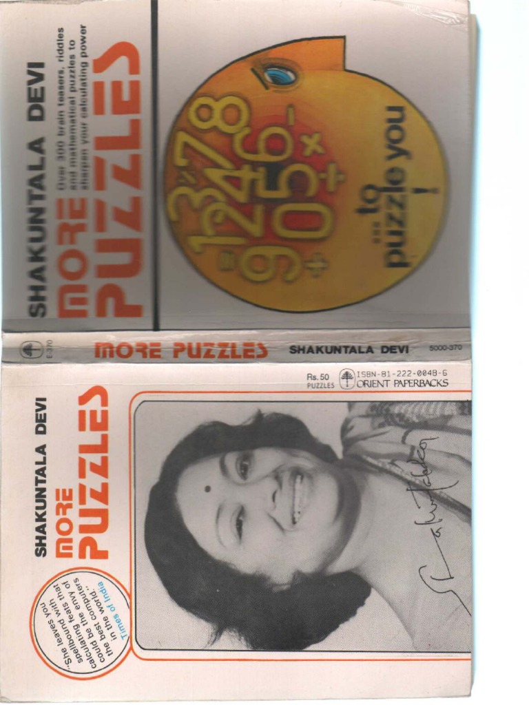 Shakuntala Devi - More Puzzles To Puzzle You! - Over 300 Brain Teasers ...