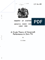 A Crude Theory of Hovercraft Performance at Zero Tilt: C.P. No. 608