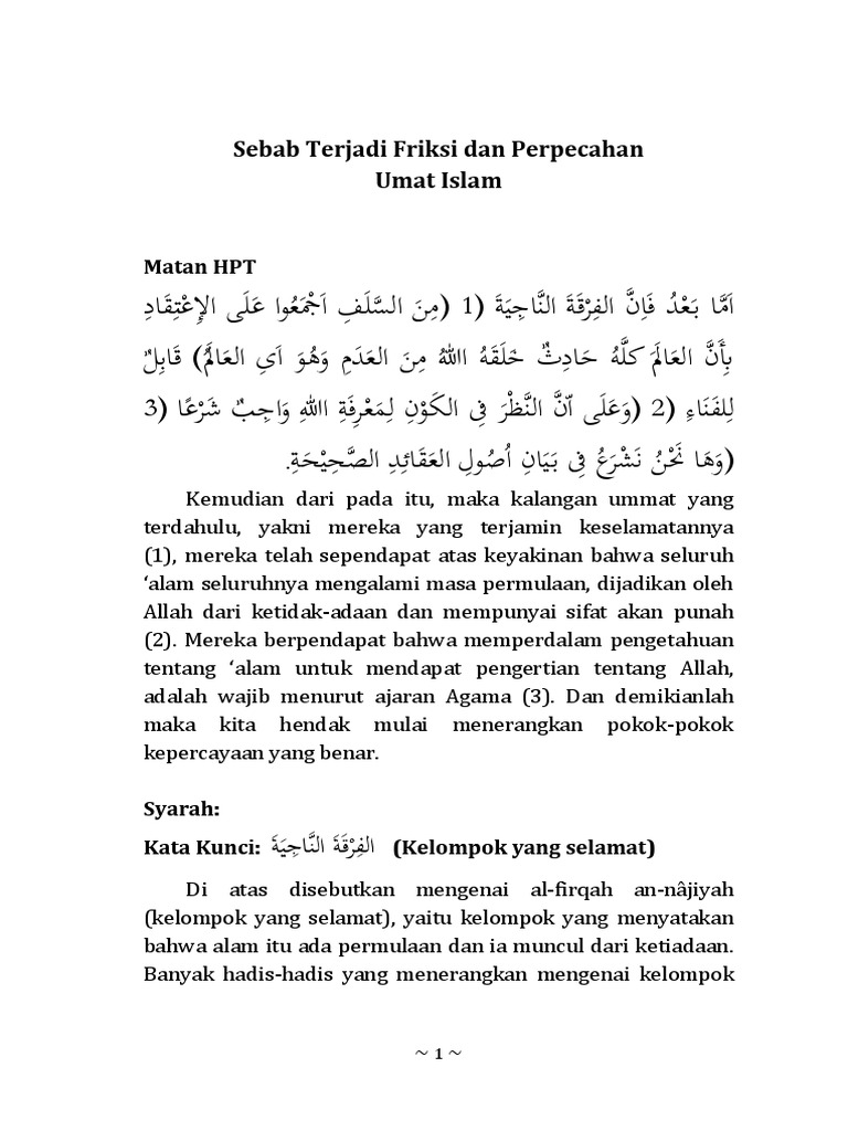 Syarah Hpt Jilid 1 Pdf