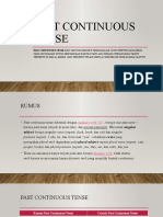 6th Meeting - Past Continuous Tense