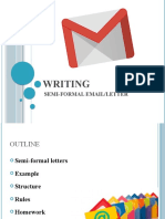 Easy How To Write A Semi Formal Letter or Email A2 Writing Creative Writing Tasks - 113056