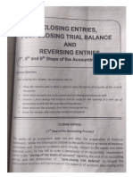 FAR - (Accounting Cycle) - 7-8-9 Closing Entries, Post Closing TB, Reversing Entries