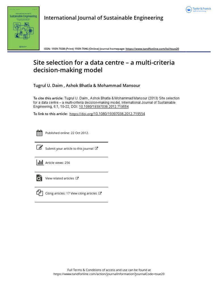 Data Center Site Selection Criteria | PDF | Data Center | Server ...