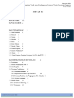 Daftar Isi, Daftar Tabel, Daftar Gambar Laporan Akhir