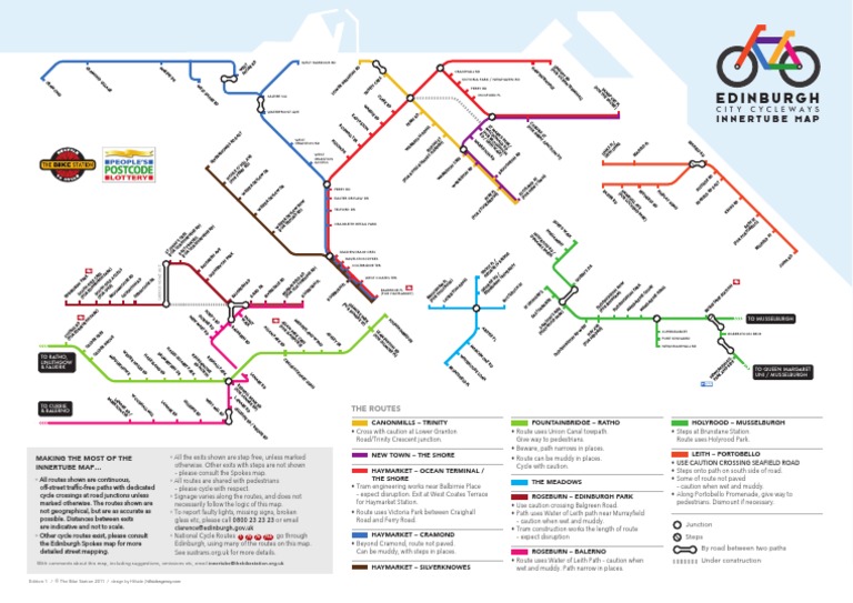 Edinburgh's Innertube Map The Bike Station PDF