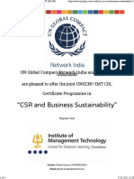 CSR & Sustainability Certification - IMT Ghaziabad