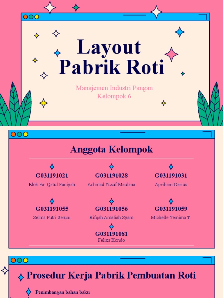 Tata Letak Efisien Pabrik Roti | PDF
