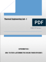 Thermal Engineering Lab - I: Dr. Debasish Das Dome, Nit Hamirpur