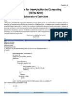 Solution To Source Code For Introduction To Computing (Solution For Laboratory Exercises 5-7)