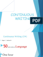 Continuous Writing Presentation
