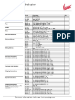 6700 Liquid Level Indicator: Spare Parts List