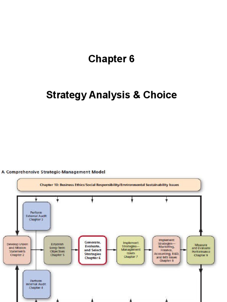 Strategy Analysis & Choice | PDF | Swot Analysis | Strategic Management