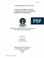 Efektifitas Pembelajaran Matematika Dengan E-Learning Berbasis Schoology