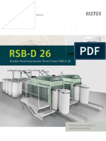 Double-Head Autoleveler Draw Frame RSB-D 26