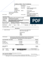 Standard Fire & Special Perils Policy Schedule: Page 1 of 3