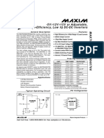 5V/-12V/-15V or Adjustable, High-Efficiency, Low I DC-DC Inverters