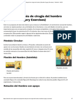 HOMBRO Ejercicio Después de Cirugía Del Hombro (Shoulder Surgery Exercises) - OrthoInfo - AAOS