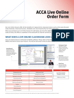 ACCA Live Online Order Form: What Does A Live Online Classroom Look Like?