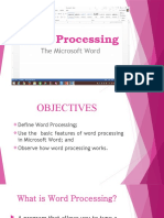 Word Processing Features Guide