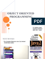 Object Oriented Programming: Dr. Madiha Liaqat Assistant Professor SED, UET, Taxila