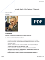 Formação Econômica do Brasil: Celso Furtado | Fichamento & Resumo