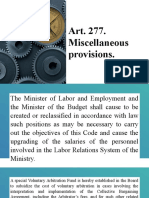 Art. 277 Miscellaneous Provisions