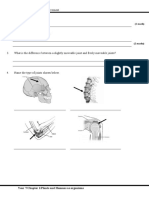 Exercise 1.5 Joints and Movement 1. Define What A Joint Is.: Year 7/chapter 1/plants and Humans As Organisms