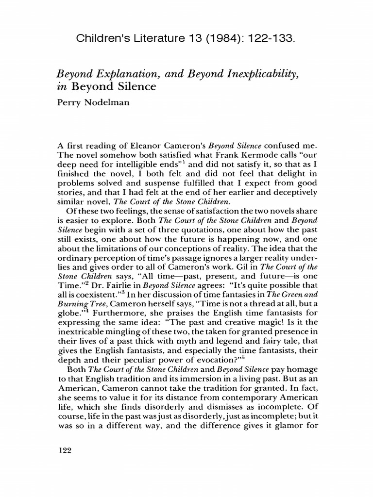 Beyond Explanation and Beyond Inexplicab | PDF | Silence