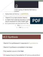 Vitamin D Synthesis.