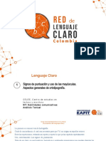 Lenguaje Claro - Eafit. Signos de Puntuación