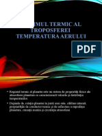 Regimul Termic Al Troposferei