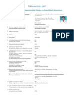 TMPCON102013907: Model Contract of Apprenticeship Training For Major/Minor Apprentices