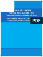 Un Siglo de Economia Politica Chilena 1890-1990 Version Actualizada Comentarios y Prologos