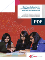 Girls' Participation in A Level Mathematics and Further Mathematics