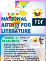 National Artists for Literature