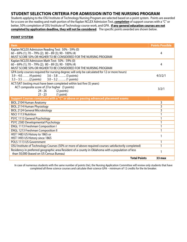 Nursing Program Admission Guide | PDF | Act (Test) | University And ...