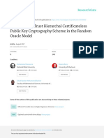 A New Level 3 Trust Hierarchal Certificateless Public Key Cryptography Scheme in The Random Oracle Model