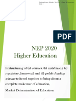 National Education Policy 2020 and Higher Education - A Critique