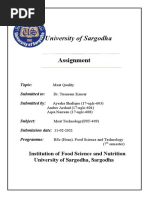 Meat Technology Assignment