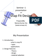 Seminar - 1 Presentation: Snap Fit Design