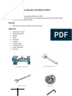 Taper Turning by Taper Attachment Method