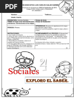 Guía Ciencias Sociales Grado Cuarto.