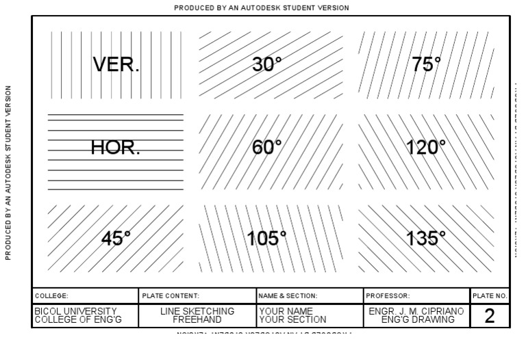 Freehand Engineering Drawing Plate | PDF