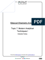 Detailed Notes Topic 7 Modern Analytical Techniques I Edexcel Chemistry A Level