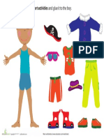 Sports Boy Paper Doll